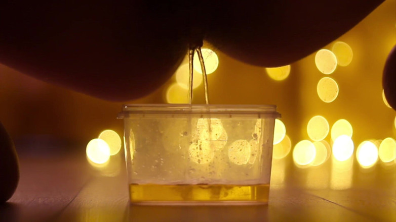 Hairypussyangel: Nice Pee Drink for My Slave