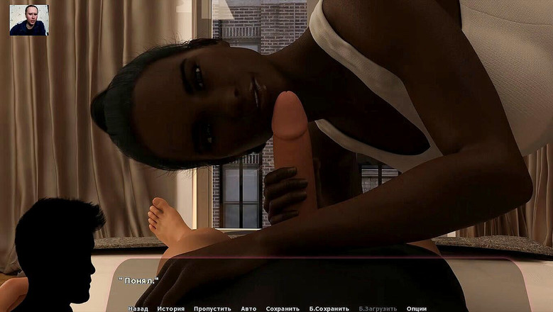 3DXXXTEEN2 Cartoon: Meisje zuigt pik, speelt met jongensballen en slikt sperma na...