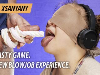 XSanyAny and ShinyLaska: 美味的游戏。新的口交体验