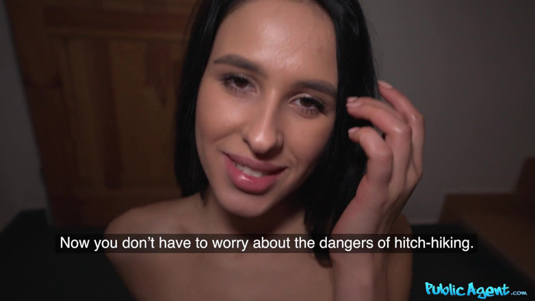 Public Agent: Public Agent - hitchiker Alyssa Bounty traga semen en primer plano