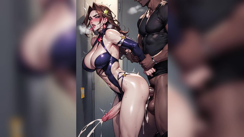 TRANSH: Une trans se fait enculer, éjaculation