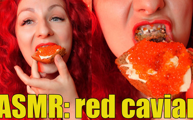 Arya Grander: ASMR mukbang: redcaviar