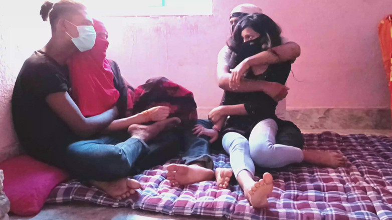 HousewifeGeeta: Indian swinger couple swap wife with each other desi 4some sex...