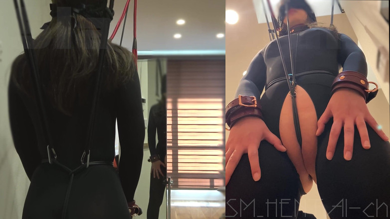 BDSM_HENTAI-ch: 裆绳阴户特写：一个受虐狂奴隶给她的主人口交。暨喝。