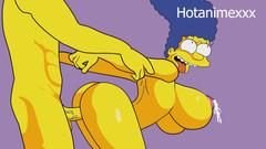 Hot anime xxx: Marge Simpson is Homer ontrouw bij Ned Flanders