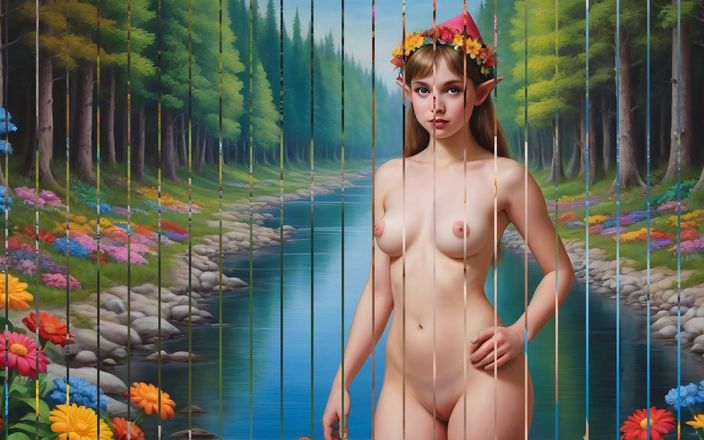 AI Girls: Awek remaja 18 tahun bergambar bogel di tepi sungai bahagian 2
