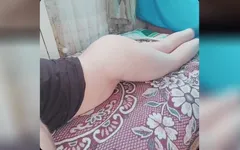 White Bubble Butt Cumming Hot Big Load of Cum Fountain While Sexting with My Lover Who Loves Me
