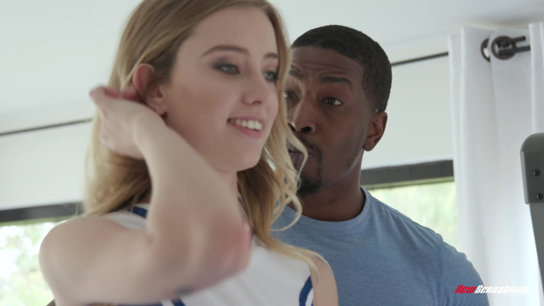 New Sensations: Cheerleader Haley Gets Stretched Out
