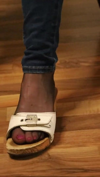 Worn Heels, Soft Soles - Slow Dangling in Stockings