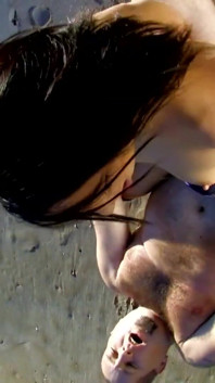 Julia De Lucia brunette with natural tits gives Terry Reid anal sex and blowjob