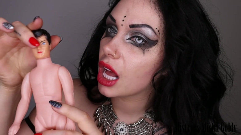 Goddess Misha Goldy: Magische lippenstift trance von voodoo-hexe, um deinen samen für ihre...