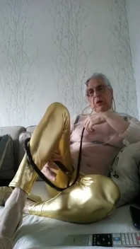 Whore in Leggings with a Whip