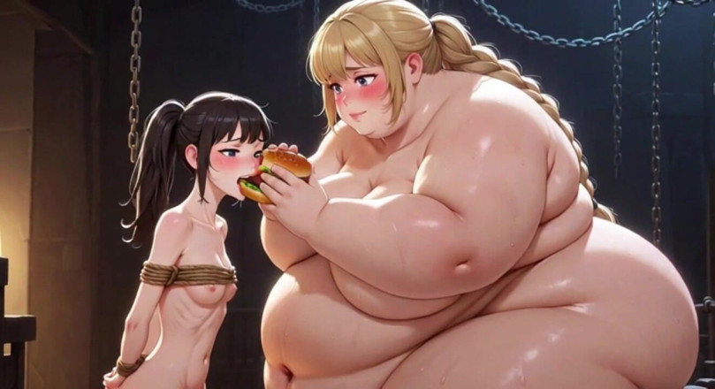 YOUR BEST FANTASY: SSBBW feederism: Humilhante e engordando seu escravo magro