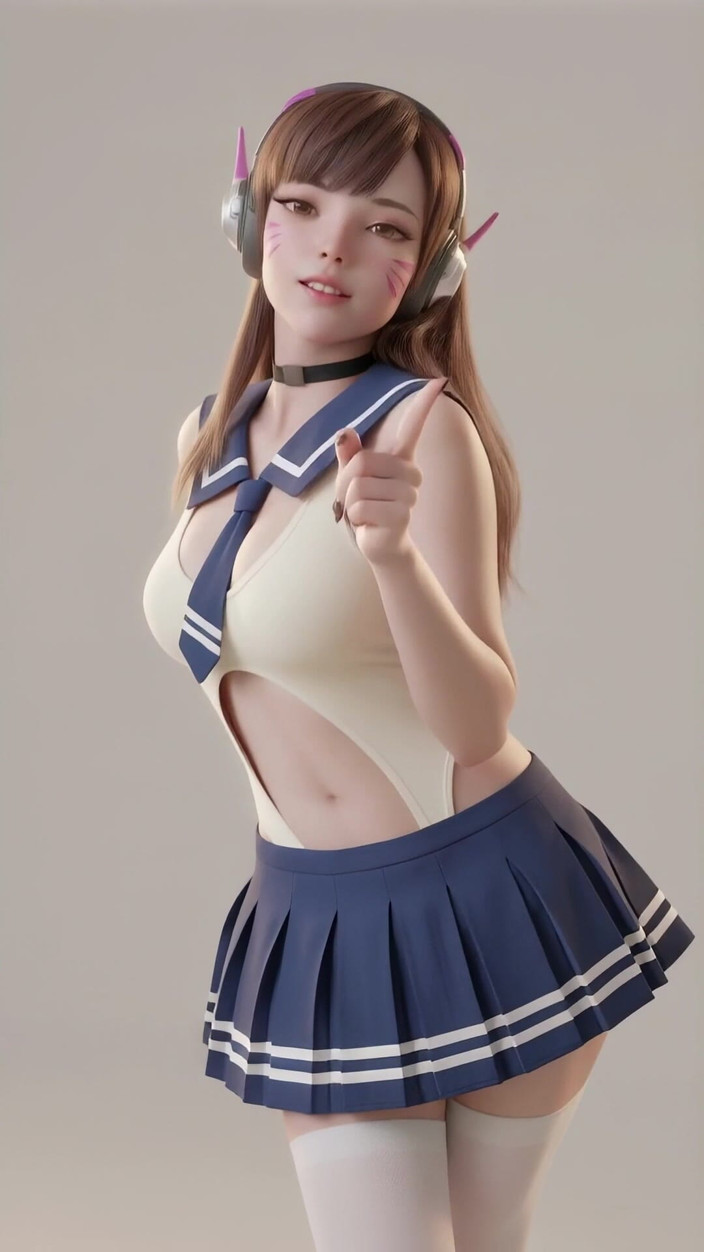 3D-Hentai Games: D.va's Lovely Dance (apink - U You)