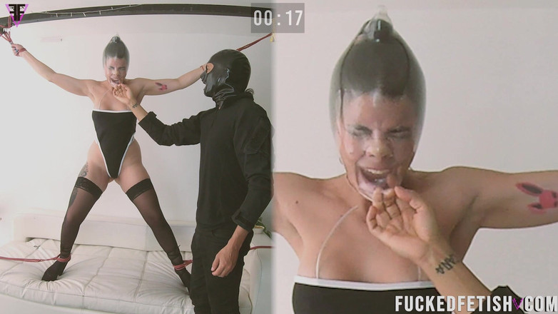 Fucked fetish: Limite de jogo de respiração com camisinha, escravidão 4 membros diversão...