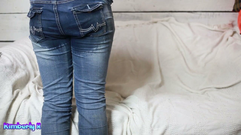 Kimberly X: Whoops! Jean Accident