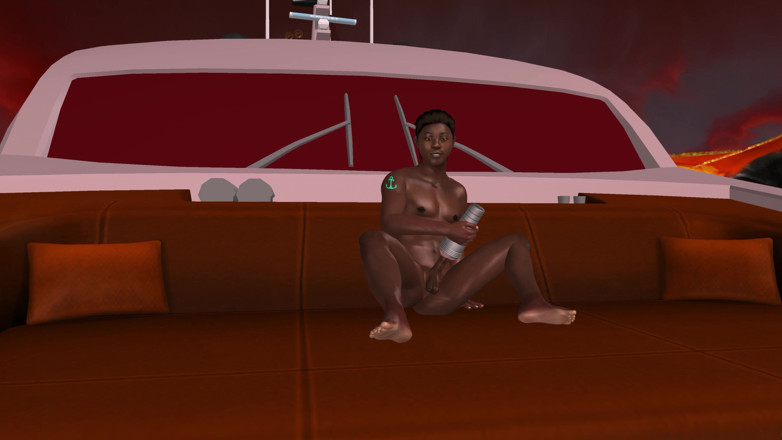 LustMen: Animated 3D Gay Porn - Solo Black Man Inserting Toy in Ass...