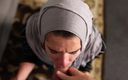 Sammi Starfish: Hijabi milf - boquete engolindo porra