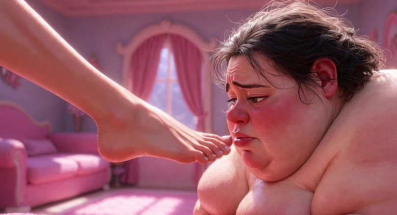 Anime Hentai: Une grosse SSBBW moche se fait lécher les pieds d’une...
