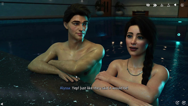 Sydney Sweeney: Nadando com girlfrient na piscina