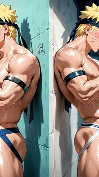 Harde pik hunk homo masturbeert