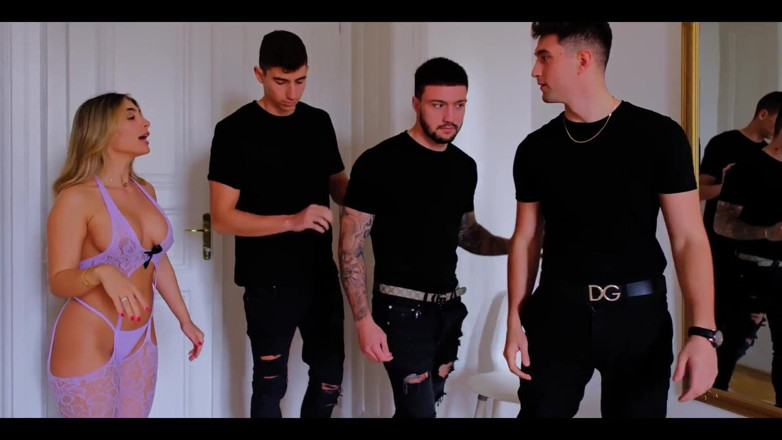 Bradybud: Gangbang de Bud-broers met Tru Kait dubbele penetratie en diep...
