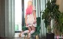 Nu Cosplay: Memek aduhai gadis catgirl rambut pirang daruma rai dientot habis-habisan...