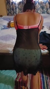 Desi Bhabhi in Sexy Black Lingerie