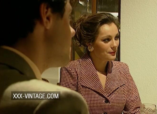 XXX-Vintage: Vintage threesome at a swinger dinner party - 2 scenes in 1
