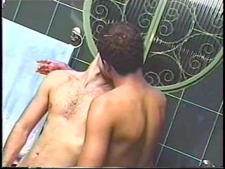 Gays Case: Two Brazilian guys enjoy steamy shower ass fucking and dong...