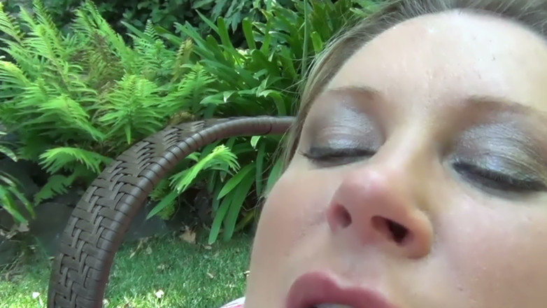 Worldwide Sex Movies: Outdoor Sun Lounger Fuck - Busty Blonde MILF Licked and Ridden...