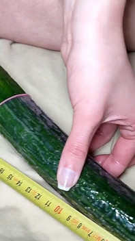 Only Members Cucumber Masturbating