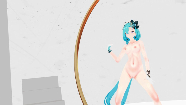 Smixix: 崩壊3rdグリセオ透明服服脱衣ヌードダンス変態[a]ディクションmmd3D青髪色編集Smixix