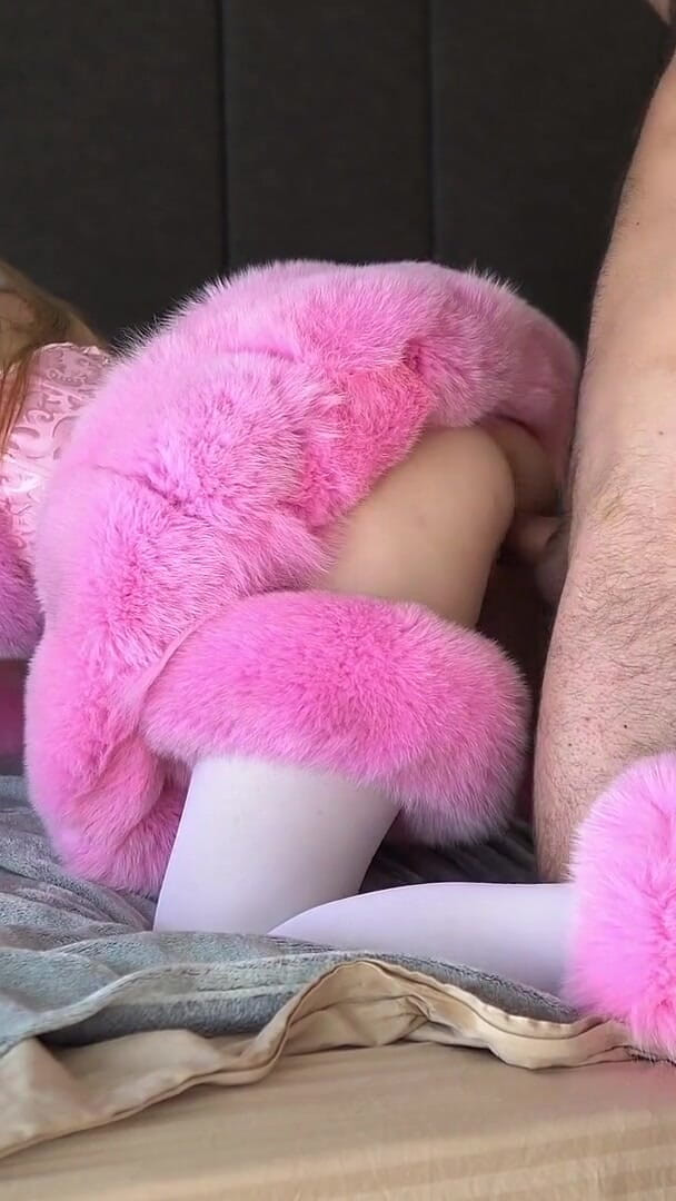 Ruda Cat: Sexy Pink Bunny in Fur Suit Get Fucked and Creampied!...