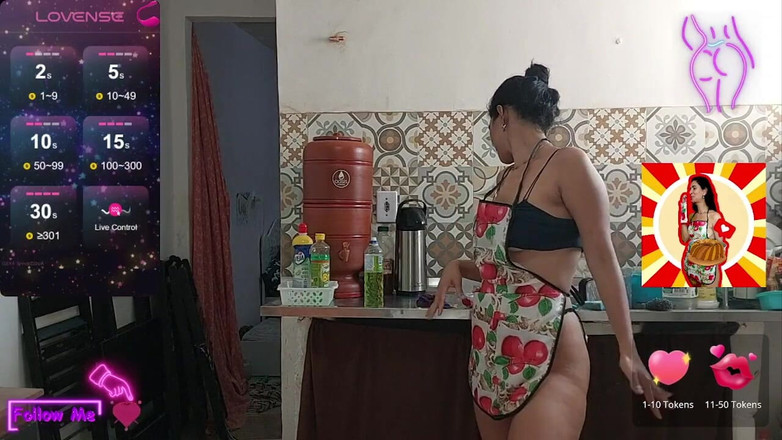 Renatinharj: 与小凡妮莎·迈克在厨房里的热性爱