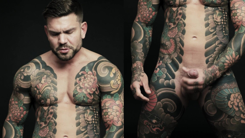 Juan Lucho Gay: Juan Lucho sanatsal solo jockstrap'ta