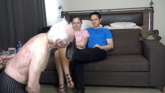 Femdom Austria: Cuckold grandpa - the shoe shine servant of the satistic ruling...