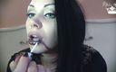 Goddess Misha Goldy: New metal lipstick worship