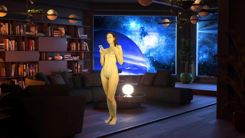 TheoryOfSex: Bathroom piss punishment. Naked reading. Library room in cosmos. Julia...
