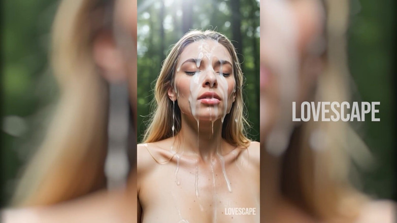 Lovescape: 怀孕的宝贝在树林深处吞下两根鸡巴（ai gen）