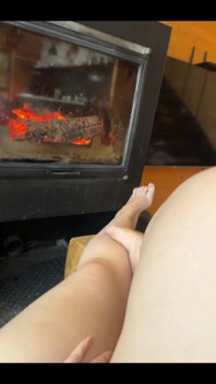 Masturbate at the Fireplace