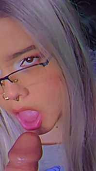 Blowjob Practice with My Big Realistic Dildo