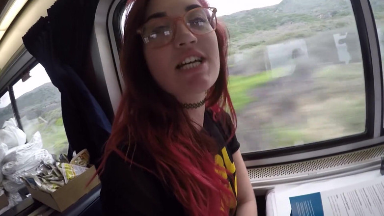 Hefburg: Got fucked on a train!