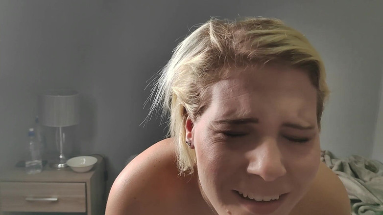 domslutfucker: Sexy blondýna Ranní sexuální fantazie, POV dildo sání a šukání