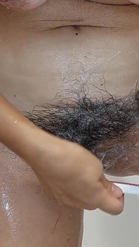 Sexy Esposa Amateur Se Afeita El Coño Peludo Peludo Coño Esposa, Gran Culo, Grandes Tetas