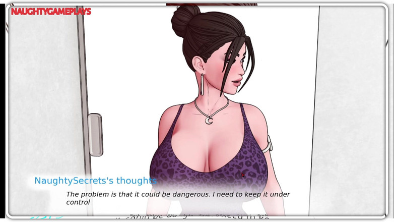 Naughty gameplays: Возбужденная домохозяйка обнимает квартирантку ее огромной грудью - божественный каблук 05 от Eroniverse