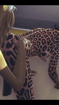 Furry Hentai - Fox a Leopard šukají ve vlaku - japonská asijská manga anime filmová hra porno