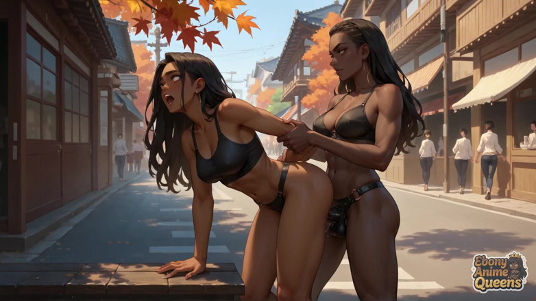 Ebony Anime Queens: Karanlık tonlu tanrıça, en ateşli, en dağınık xxx'i keyifli bir şekilde...