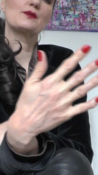 Natural Red Fingernails, JOI Lady Victoria Valente