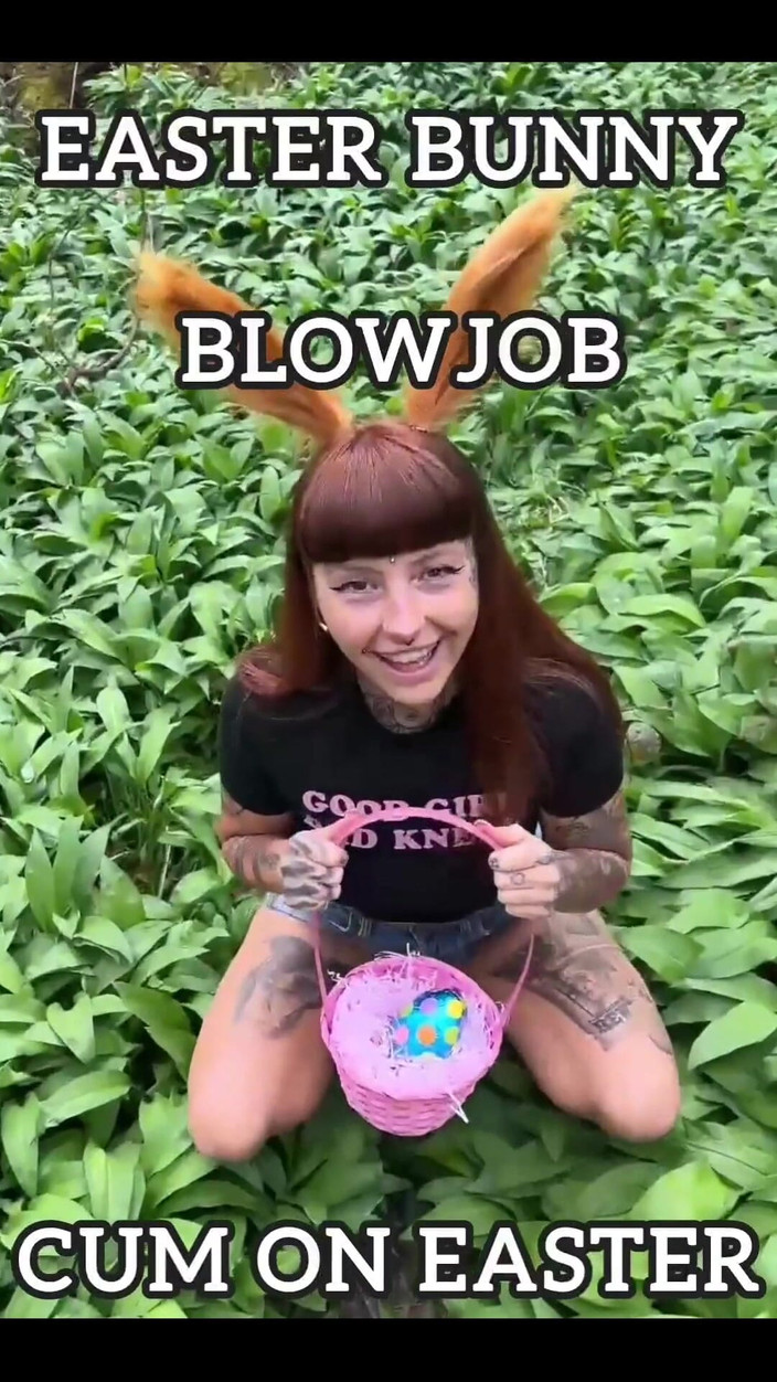 Only Owain: Diversão do coelhinho da Páscoa! Eu gozei em todos os...